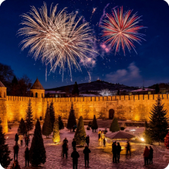 Новый год в дербенте ИИ