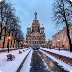 Санкт-Петербург зима ИИ 2