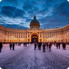 Санкт-Петербург зима ИИ 3